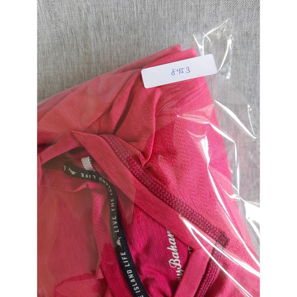 Tommy Bahama Men Large Performance all over Floral Fuchsia Pink Pullover T-Shirt - Picture 8 of 8